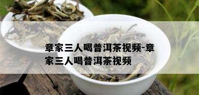 章家三人喝普洱茶视频-章家三人喝普洱茶视频