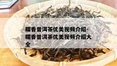 糯香普洱茶优美视频介绍-糯香普洱茶优美视频介绍大全