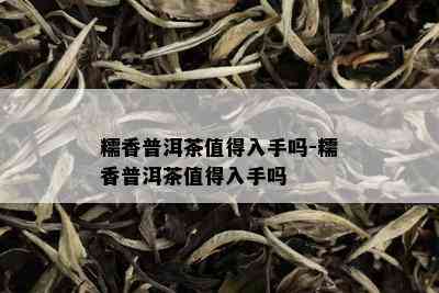 糯香普洱茶值得入手吗-糯香普洱茶值得入手吗