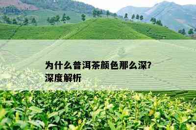 为什么普洱茶颜色那么深？深度解析