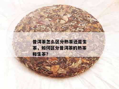 普洱茶怎么区分熟茶还是生茶，如何区分普洱茶的熟茶和生茶？