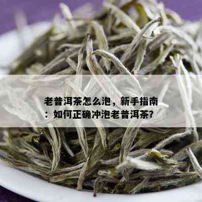 老普洱茶怎么泡，新手指南：如何正确冲泡老普洱茶？