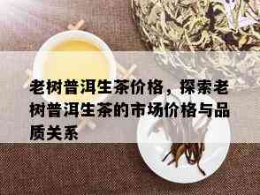 老树普洱生茶价格，探索老树普洱生茶的市场价格与品质关系