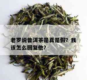 老罗说普洱茶是真是假？我该怎么回复他？