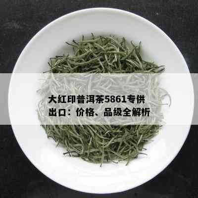 大红印普洱茶5861专供出口：价格、品级全解析