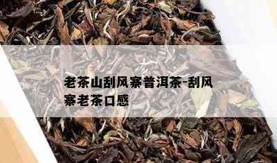 老茶山刮风寨普洱茶-刮风寨老茶口感