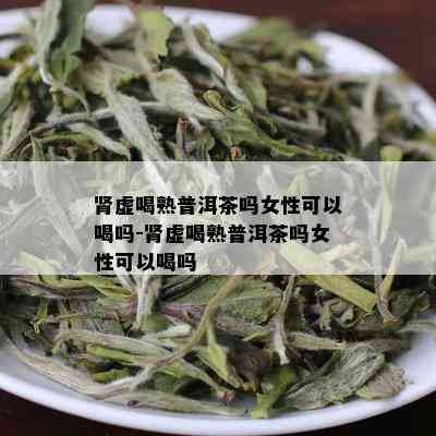 肾虚喝熟普洱茶吗女性可以喝吗-肾虚喝熟普洱茶吗女性可以喝吗