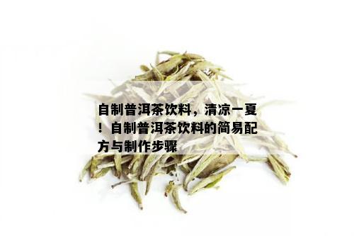 自制普洱茶饮料，清凉一夏！自制普洱茶饮料的简易配方与制作步骤