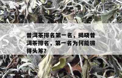 普洱茶排名之一名，揭晓普洱茶排名，之一名为何能拔得头筹？