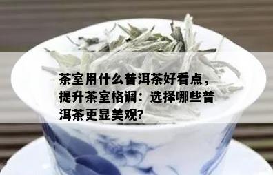 茶室用什么普洱茶好看点，提升茶室格调：选择哪些普洱茶更显美观？