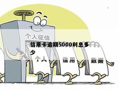 信用卡逾期5000利息多少