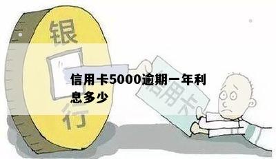 信用卡5000逾期一年利息多少