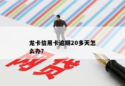 龙卡信用卡逾期20多天怎么办？