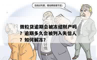 微粒贷逾期会被冻结财产吗？逾期多久会被列入失信人？如何解冻？