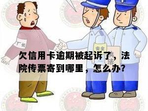 欠信用卡逾期被起诉了，法院传票寄到哪里，怎么办？