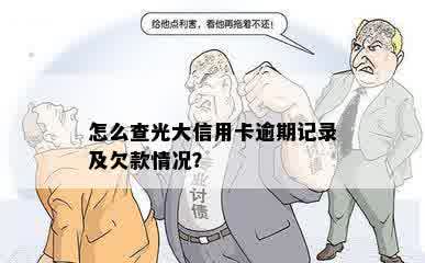 怎么查光大信用卡逾期记录及欠款情况？