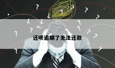 还呗逾期了无法还款