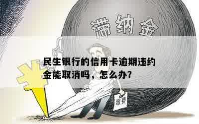 民生银行的信用卡逾期违约金能取消吗，怎么办？