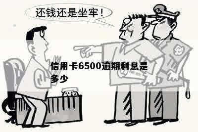 信用卡6500逾期利息是多少