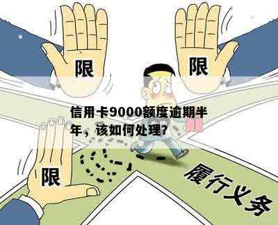 信用卡9000额度逾期半年，该如何处理？