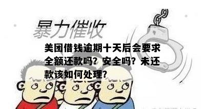 美团借钱逾期十天后会要求全额还款吗？安全吗？未还款该如何处理？