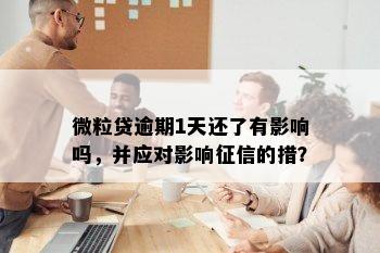 微粒贷逾期1天还了有影响吗，并应对影响征信的措？