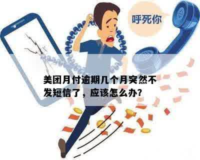 美团月付逾期几个月突然不发短信了，应该怎么办？