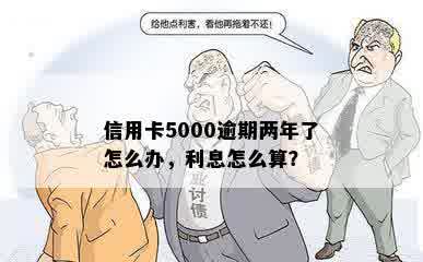 信用卡5000逾期两年了怎么办，利息怎么算？