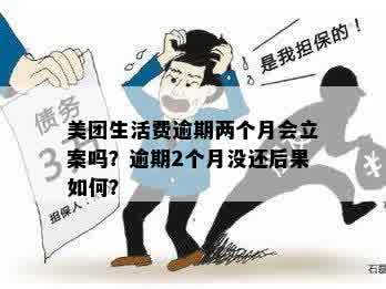 美团生活费逾期两个月会立案吗？逾期2个月没还后果如何？