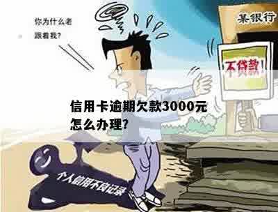 信用卡逾期欠款3000元怎么办理？