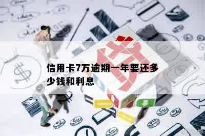 信用卡7万逾期一年要还多少钱和利息