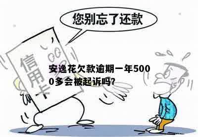 安逸花欠款逾期一年5000多会被起诉吗？