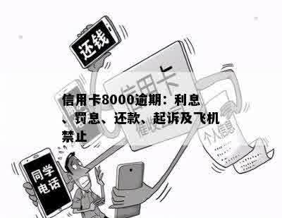 信用卡8000逾期：利息、罚息、还款、起诉及飞机禁止