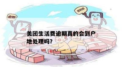 美团生活费逾期真的会到户地处理吗？