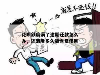 花呗额度满了逾期还款怎么办，还清后多久能恢复使用？