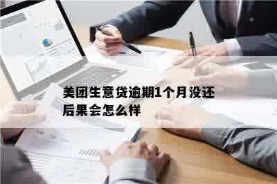 美团生意贷逾期1个月没还后果会怎么样