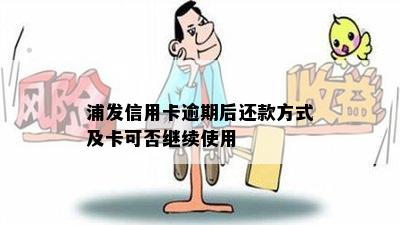 浦发信用卡逾期后还款方式及卡可否继续使用