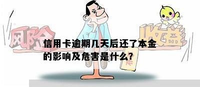 信用卡逾期几天后还了本金的影响及危害是什么？