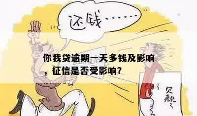 你我贷逾期一天多钱及影响，征信是否受影响？