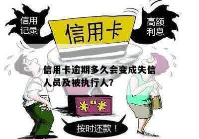 信用卡逾期多久会变成失信人员及被执行人？