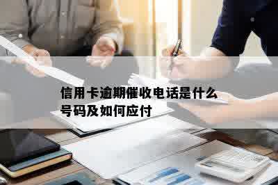 信用卡逾期催收电话是什么号码及如何应付