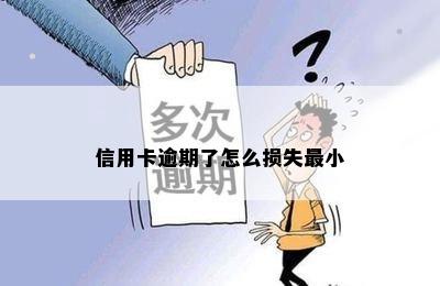 信用卡逾期了怎么损失最小