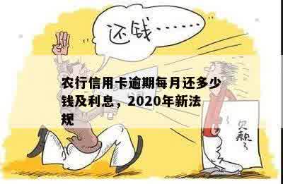 农行信用卡逾期每月还多少钱及利息，2020年新法规