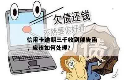 信用卡逾期三千收到催告函，应该如何处理？