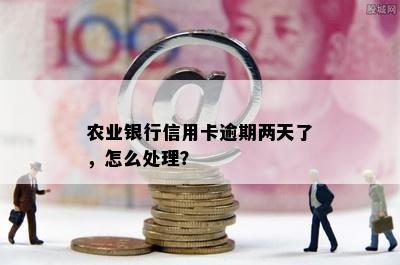 农业银行信用卡逾期两天了，怎么处理？