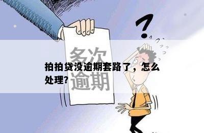 拍拍贷没逾期套路了，怎么处理？