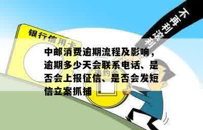 中邮消费逾期流程及影响，逾期多少天会联系电话、是否会上报征信、是否会发短信立案抓捕