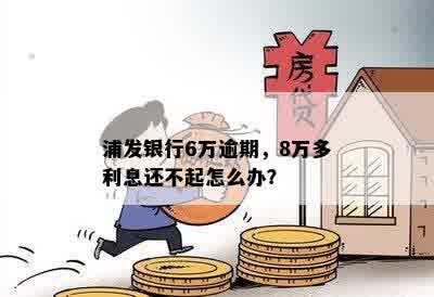 浦发银行6万逾期，8万多利息还不起怎么办？