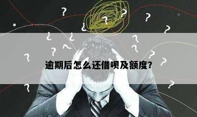 逾期后怎么还借呗及额度？