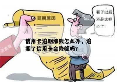 信用卡逾期涨钱怎么办，逾期了信用卡会降额吗？